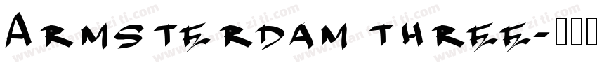 Armsterdam three字体转换